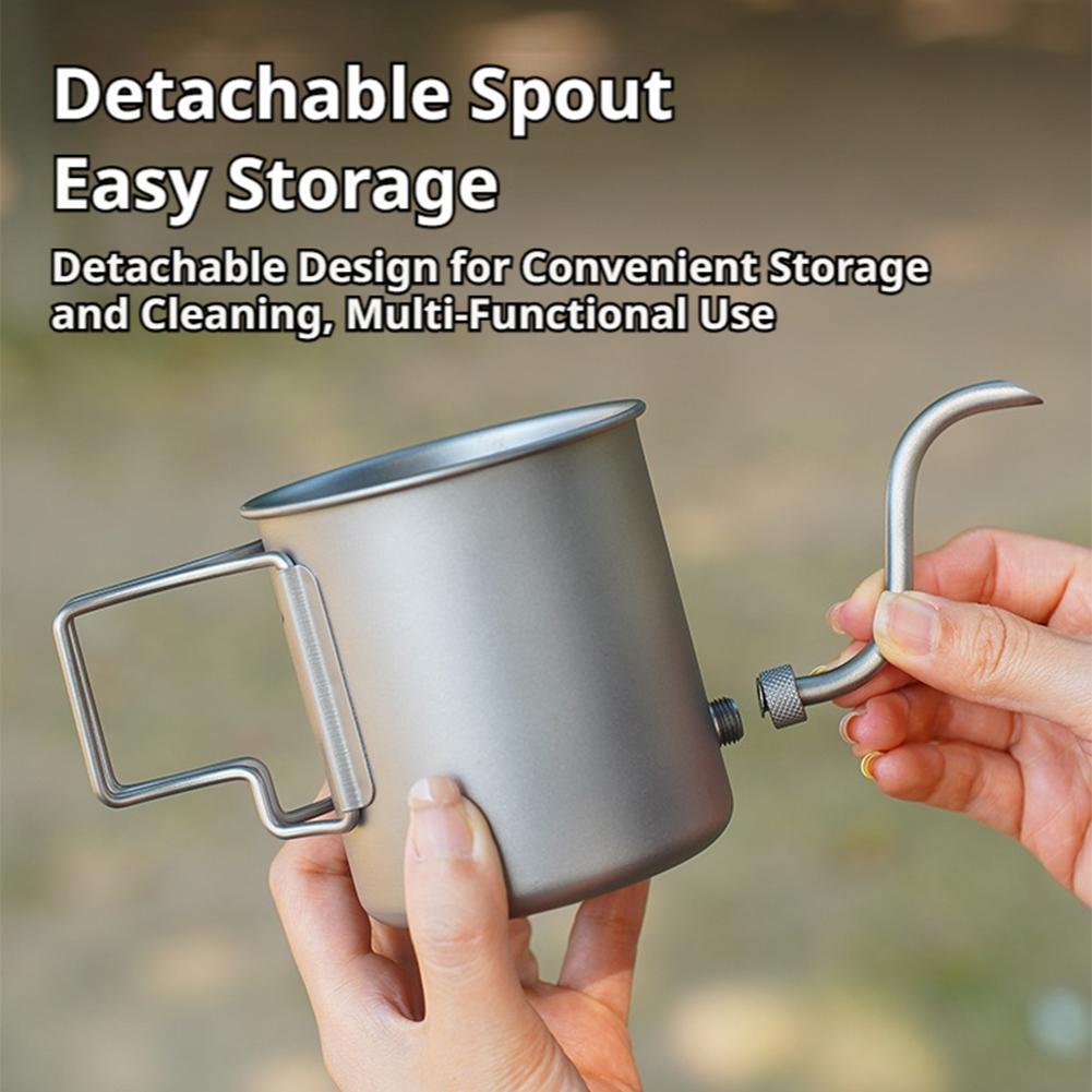 Bouilloire à café en titane pu - Camping Cooking Lightweight avis et prix