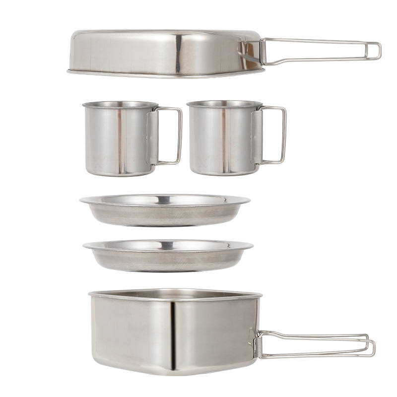 Pot d'extérieur en acier inoxy - Camping Cooking Frying Pan avis et prix